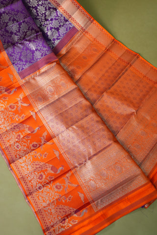 KANCHIPURAM PURE SILK HANDLOOM BROCADE SAREE