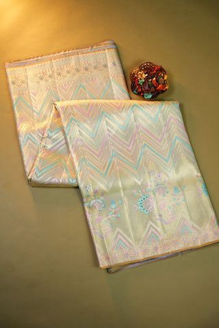 EXCLUSIVE KANCHI PURE SILK HANDLOOM TISSUE SAREE