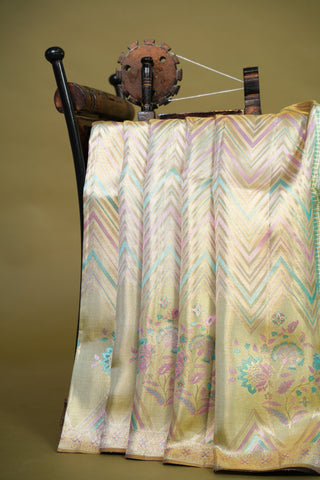 EXCLUSIVE KANCHI PURE SILK HANDLOOM TISSUE SAREE