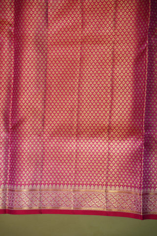 KANCHIPURAM PURE SILK HANDLOOM MEENAKARI BROCADE SAREE
