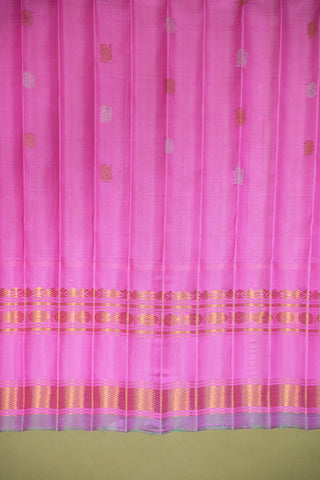 GADWAL PURE SILK GAP BORDER HANDLOOM SAREE