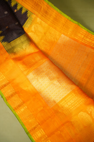 GADWAL PURE SILK GAP BORDER HANDLOOM SAREE