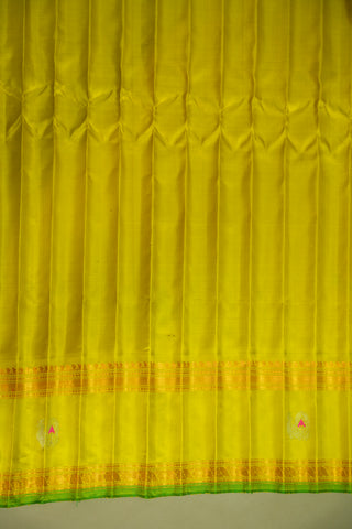 GADWAL PURE SILK GAP BORDER HANDLOOM SAREE