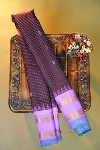 GADWAL PURE SILK GAP BORDER HANDLOOM SAREE