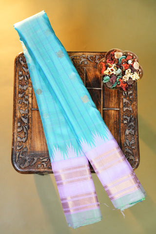 GADWAL PURE SILK GAP BORDER HANDLOOM SAREE