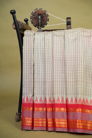 GADWAL PURE SILK HANDLOOM BENTEX BORDER SAREE