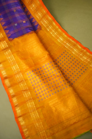 GADWAL PURE SILK GAP BORDER HANDLOOM SAREE
