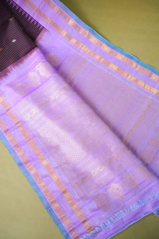 GADWAL PURE SILK GAP BORDER HANDLOOM SAREE
