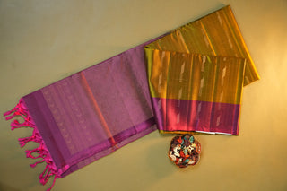 KANCHIPURAM HANDLOOM SOFT SILK SAREE