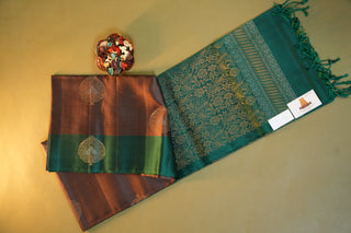 KANCHIPURAM HANDLOOM SOFT SILK SAREE