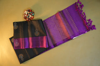 KANCHIPURAM HANDLOOM SOFT SILK SAREE