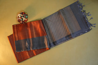 KANCHIPURAM HANDLOOM SOFT SILK SAREE