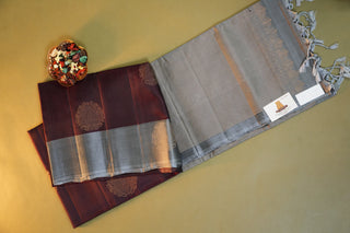 KANCHIPURAM HANDLOOM SOFT SILK SAREE