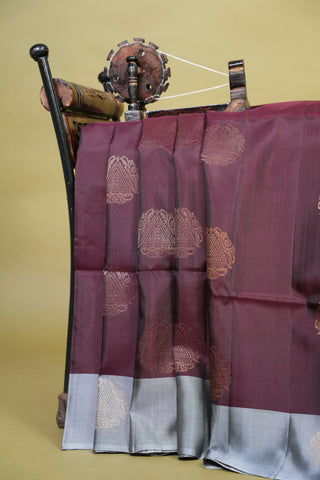KANCHIPURAM HANDLOOM SOFT SILK SAREE