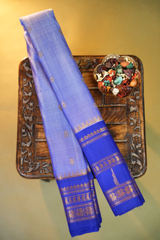 GADWAL PURE SILK GAP BORDER HANDLOOM SAREE