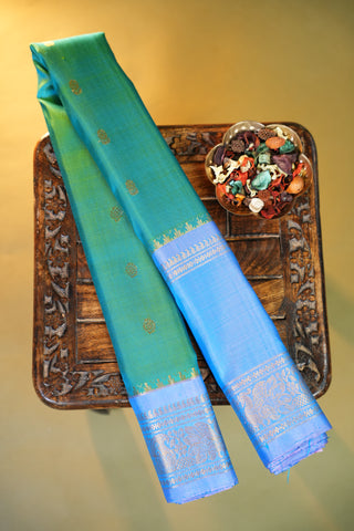 GADWAL PURE SILK GAP BORDER HANDLOOM SAREE
