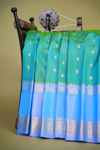 GADWAL PURE SILK GAP BORDER HANDLOOM SAREE