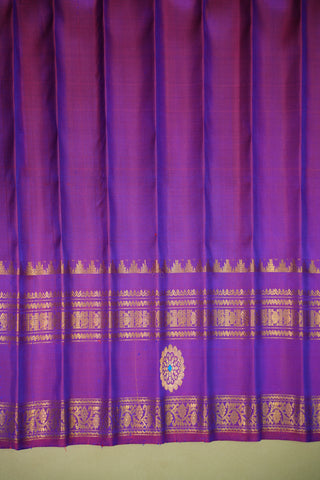 GADWAL PURE SILK GAP BORDER HANDLOOM SAREE