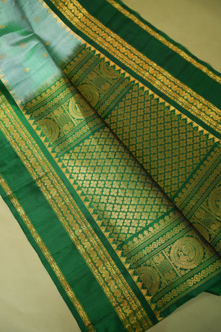 GADWAL PURE SILK GAP BORDER HANDLOOM SAREE