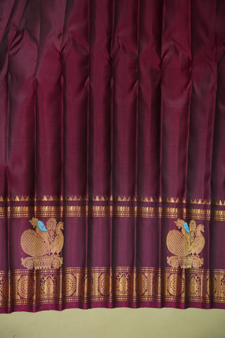 GADWAL PURE SILK GAP BORDER HANDLOOM SAREE