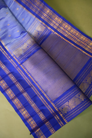 GADWAL PURE SILK GAP BORDER HANDLOOM SAREE