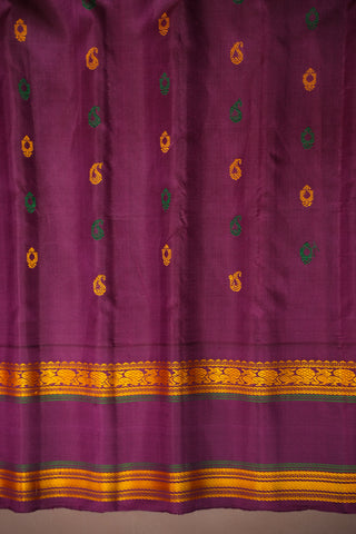 GADWAL PURE SILK GAP BORDER HANDLOOM SAREE