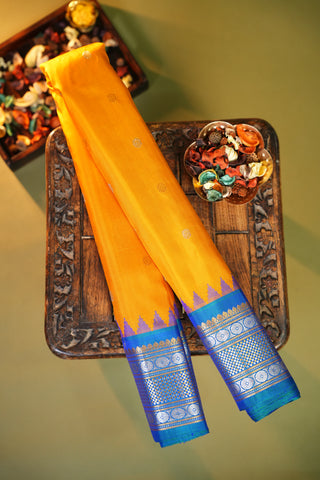 GADWAL PURE SILK EQUAL BORDER HANDLOOM SAREE