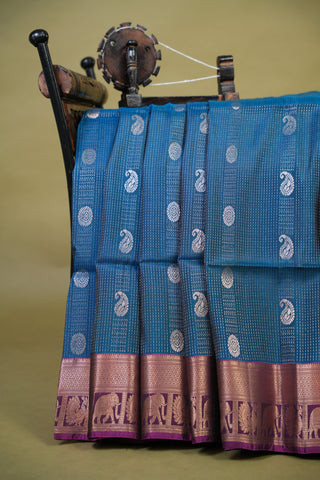 KANCHIPURAM PURE SOFT SILK SAREE