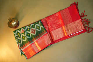 POCHAMPALLY IKKAT SOFT SILK SAREE