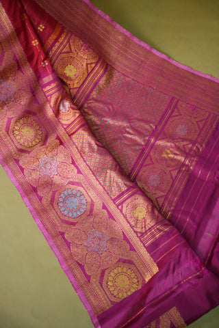 GADWAL PURE SILK MAHARANI TURNING BORDER SAREE