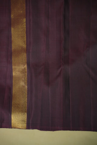 KANCHIPURAM PURE SILK HANDLOOM SAREE WITH TEMPLE BORDER