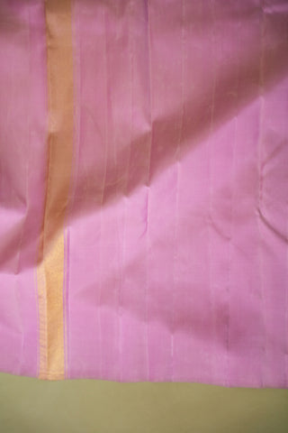 KANCHIPURAM PURE SILK HANDLOOM SAREE WITH TEMPLE BORDER
