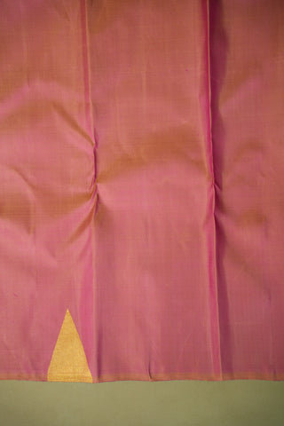 KANCHIPURAM PURE SILK HANDLOOM SAREE WITH TEMPLE BORDER