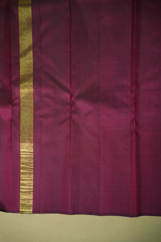 KANCHIPURAM PURE SILK HANDLOOM SAREE WITH TEMPLE BORDER