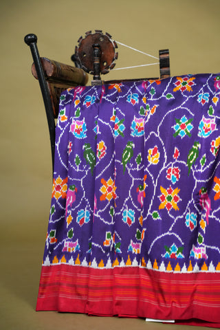 POCHAMPALLY PURE TWILL IKKAT HANDLOOM SAREE