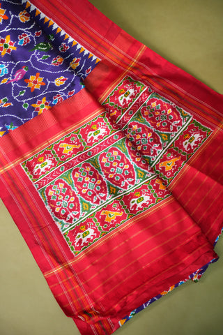 POCHAMPALLY PURE TWILL IKKAT HANDLOOM SAREE