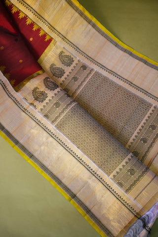 GADWAL PURE SILK ZARIPACK BORDER HANDLOOM SAREE