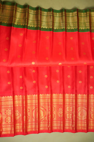 GADWAL PURE SILK GANGA JAMUNA BORDER SAREE