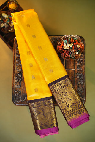 EXCLUSIVE GADWAL TISSUE PURE SILK HANDLOOM SAREE