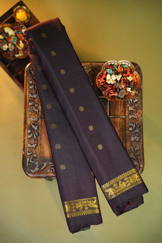 EXCLUSIVE GADWAL PURE SILK SMALL BORDER HANDLOOM SAREE