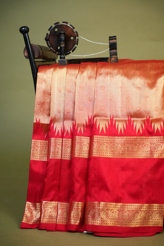 VENKATAGIRI PURE SILK BROCADE HANDLOOM SAREE