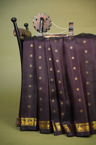 EXCLUSIVE GADWAL PURE SILK SMALL BORDER HANDLOOM SAREE