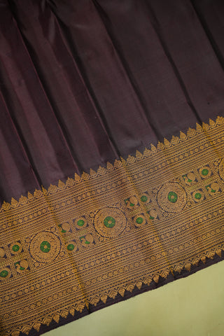 GADWAL PURE SILK MEENAKARI TURNING BORDER SAREE