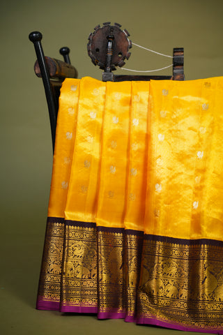 EXCLUSIVE GADWAL TISSUE PURE SILK HANDLOOM SAREE