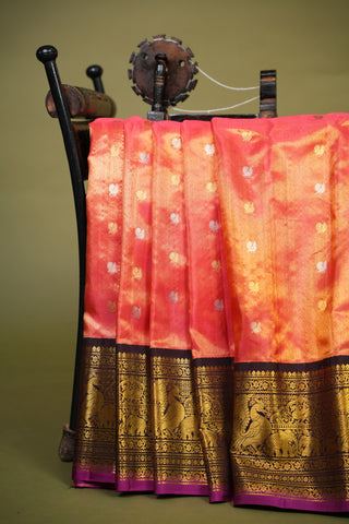 EXCLUSIVE GADWAL TISSUE PURE SILK HANDLOOM SAREE