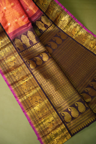 EXCLUSIVE GADWAL TISSUE PURE SILK HANDLOOM SAREE