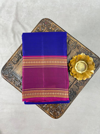 KANCHIPURAM PURE SILK GAP BORDER SAREE