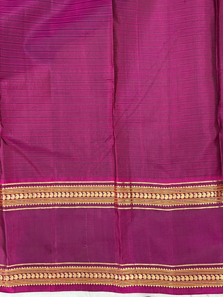 KANCHIPURAM PURE SILK GAP BORDER SAREE