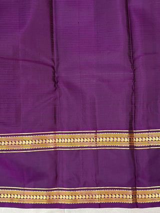 KANCHIPURAM PURE SILK GAP BORDER SAREE