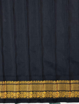 GADWAL PURE SILK HANDLOOM SAREE WITH GANGA JAMUNA BORDER